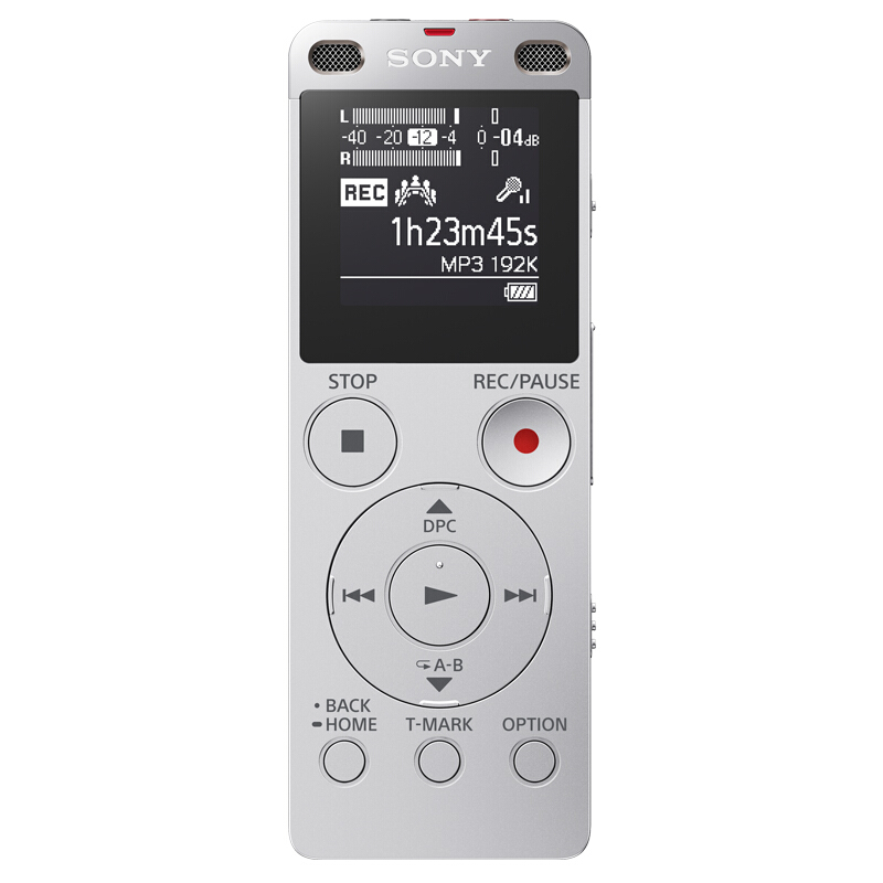 索尼（SONY） ICD-UX565F 数码录音棒 纤薄机身 8GB （银色）