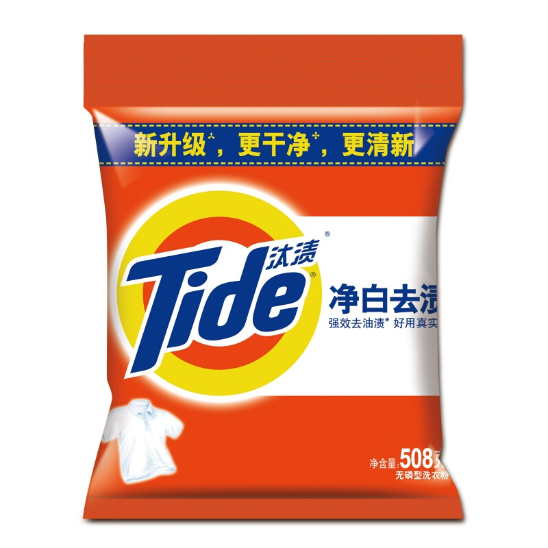 汰渍（TIDE） 净白去渍 无磷洗衣粉 508g