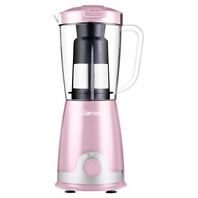联创（Lianc） DF-JP9003M 榨汁机多功能三杯三刀料理机 (粉红色) 